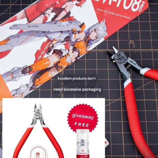 Kềm Cắt Gunpla Hobby Mio HM108 – Kềm Cắt Siêu Mỏng Ultra Thin Blade Nipper Cho Mô Hình Gundam, Nhựa & DIY Chính Hãng