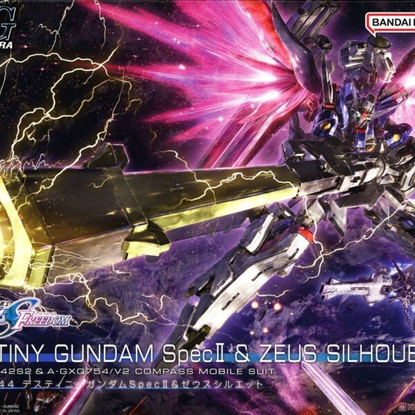 Mô Hình Lắp Ráp Bandai HGCE ZGMF/A-42S2 Destiny Gundam Spec II & Zeus Silhouette 1/144 High Grade Chính Hãng bandai namco