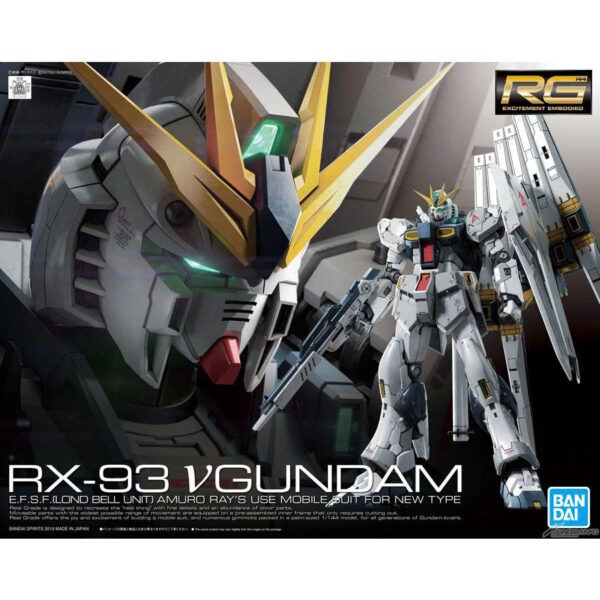 Mô Hình Lắp Ráp Bandai RG RX-93 NU Gundam 1/144 Real Grade Chính Hãng bandai namco